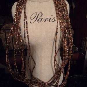 Multi-Strand Beaded Necklace